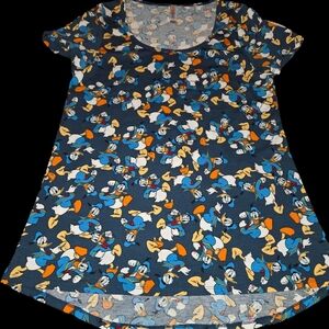 LuLaRoe Disney Donald Duck Classic T - Blue and Orange